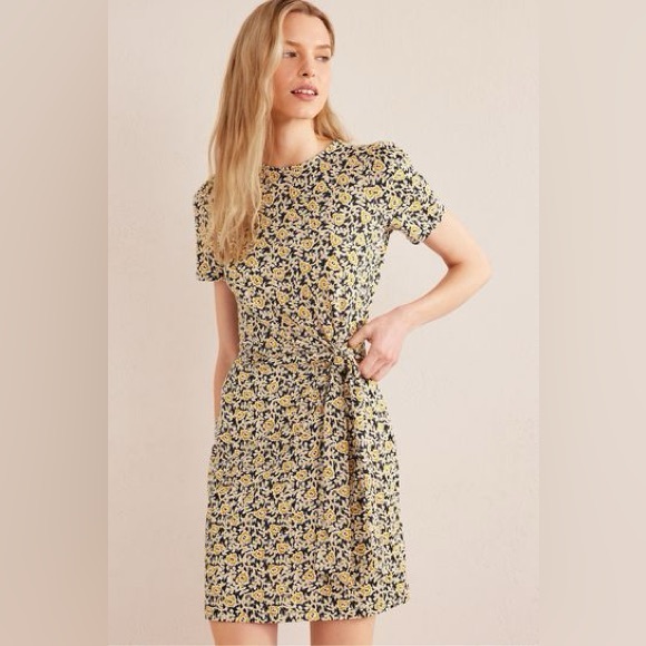 Boden Knot Front Jersey Dress - Picture 1 of 10